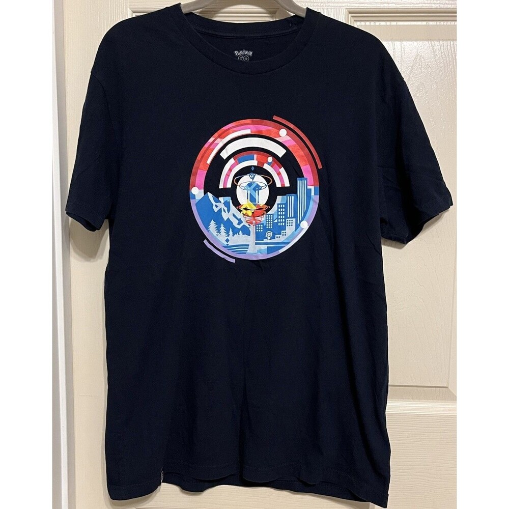 Pokémon Go Fest 2021 Blue Short Sleeve T-Shirt Limited Edition Men’s Large L